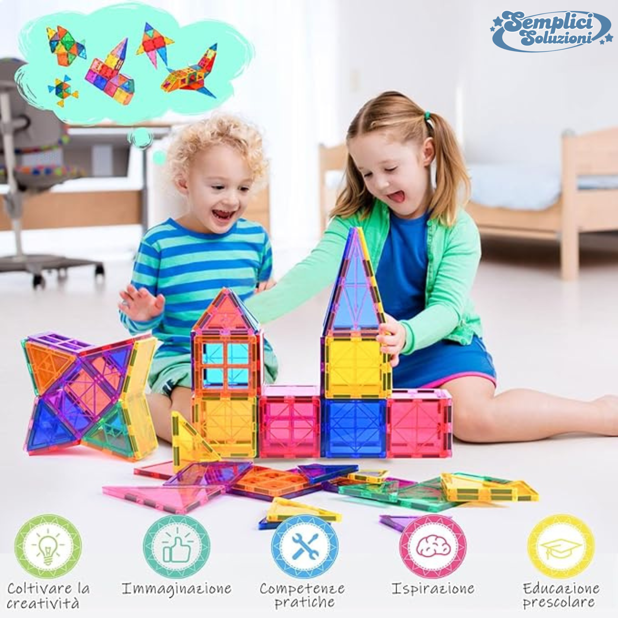 Gioco Montessoriano Tessere Magnetiche - SempliciSoluzioni