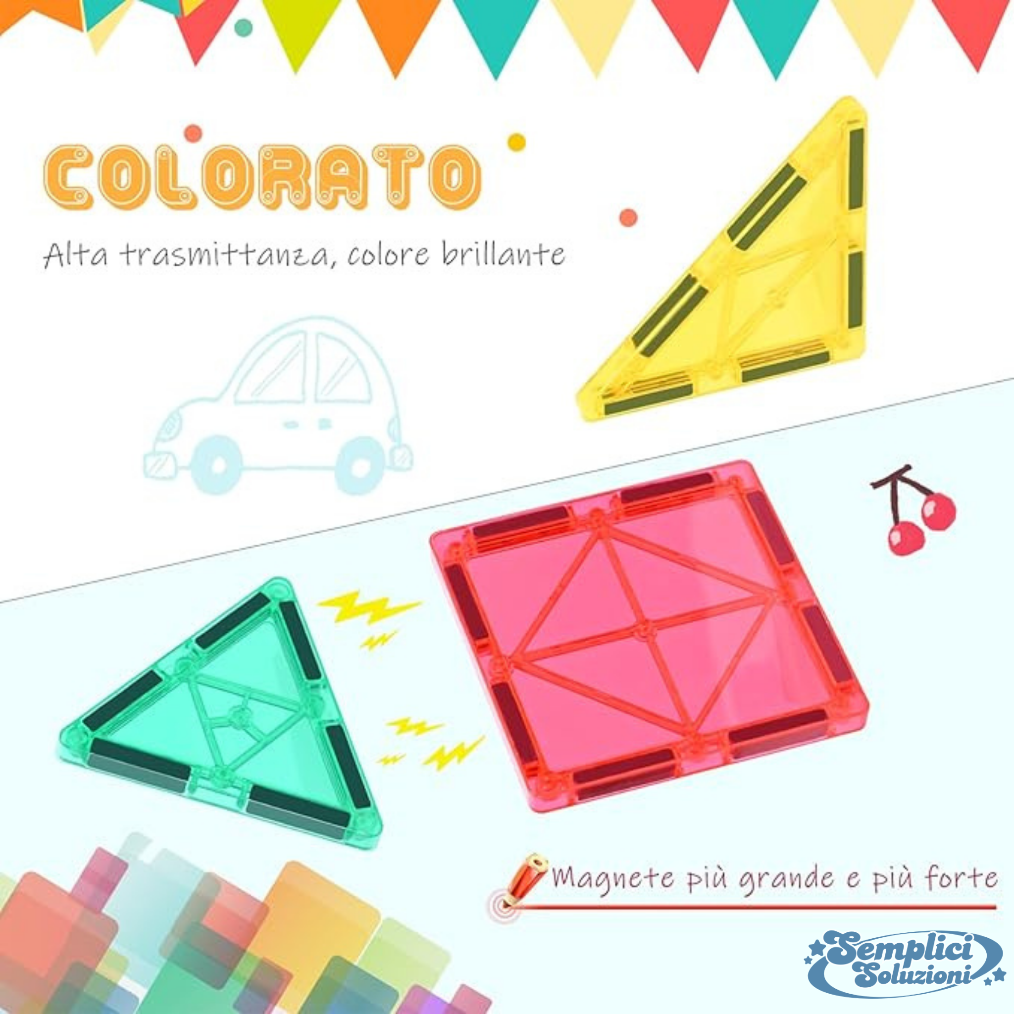 Gioco Montessoriano Tessere Magnetiche - SempliciSoluzioni