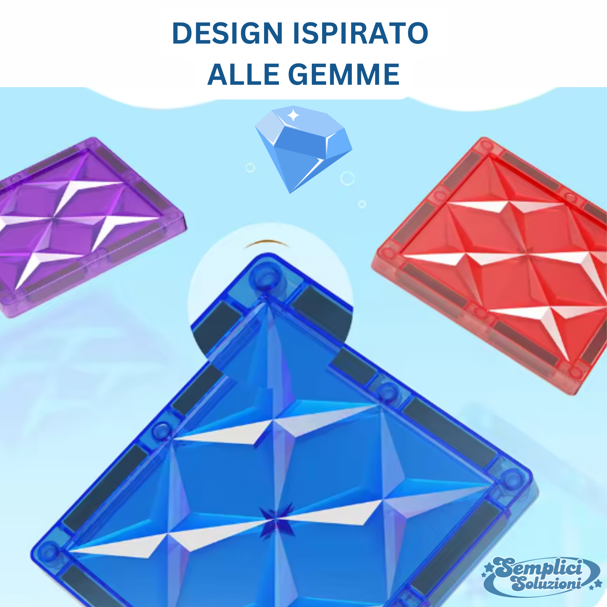 Gioco Montessoriano Tessere Magnetiche - SempliciSoluzioni